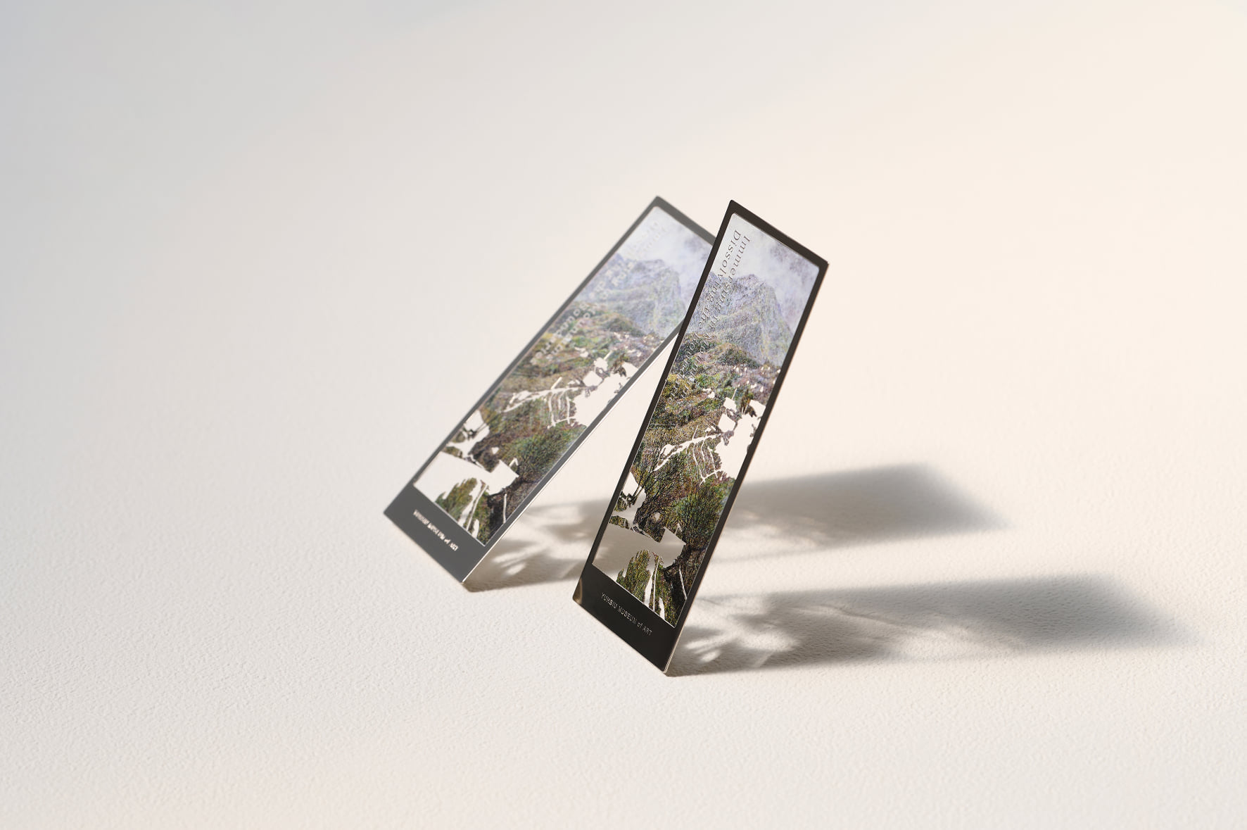 Immersing in Mountains: Dissolving the Boundaries-HUNG Tien-Yu Metal Hollow Bookmark
